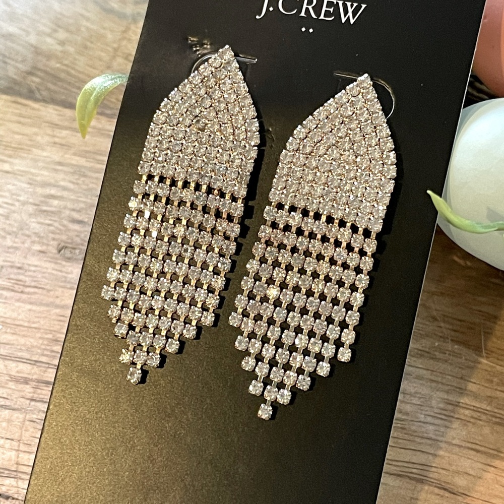 NWT J. Crew Waterfall Earrings